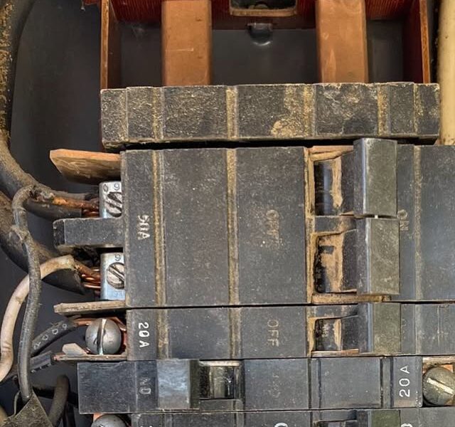 An old panel, before the service upgrade
